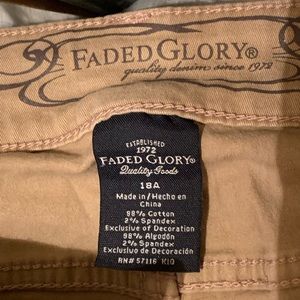 Faded Glory Khaki pants